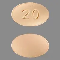 Viibryd (Vilazodone [ vil-az-oh-done ])-20-20 mg-Orange-Oval