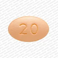 Viibryd (Vilazodone [ vil-az-oh-done ])-20-20 mg-Orange-Oval