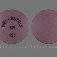 Wellbutrin sr (Bupropion [ byoo-pro-pee-on ])-WELLBUTRIN SR 150-150 mg-Purple-Round