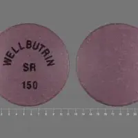 Wellbutrin sr (Bupropion [ byoo-pro-pee-on ])-WELLBUTRIN SR 150-150 mg-Purple-Round