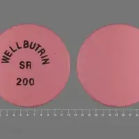 Wellbutrin sr (Bupropion [ byoo-pro-pee-on ])-WELLBUTRIN SR 200-200 mg-Pink-Round