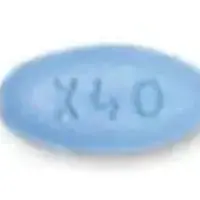 Xpovio (Selinexor [ sel-i-nex-or ])-X40 X40-40 mg-Blue-Oval