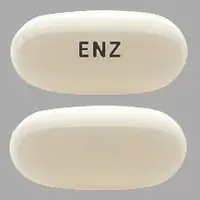 Xtandi (Enzalutamide [ enz-a-loot-a-mide ])-ENZ-40 mg-White-Oval