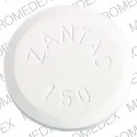 Zantac (Ranitidine [ ra-ni-ti-deen ])-427 ZANTAC 150-150 MG-White-Round