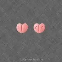 Zebeta (Bisoprolol [ bis-oh-proe-lol ])-B 1 L L-5 mg-Pink-Heart-shape