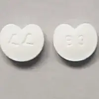 Zebeta (Bisoprolol [ bis-oh-proe-lol ])-L L B 3-10 mg-White-Heart-shape