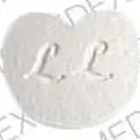 Zebeta (Bisoprolol [ bis-oh-proe-lol ])-L L B 3-10 mg-White-Heart-shape