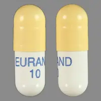 Zenpep (Pancrelipase [ pan-kre-lye-pace ])-EURAND 10-pancrelipase (10,000 units lipase, 34,000 units protease, 55,000 units amylase)-Yellow & White-Capsule-shape