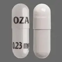 Zeposia (Ozanimod [ oh-zan-i-mod ])-OZA 0.23 mg-0.23 mg-Gray-Capsule-shape