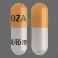 Zeposia (Ozanimod [ oh-zan-i-mod ])-OZA 0.46 mg-0.46 mg-Gray / Orange-Capsule-shape