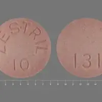 Zestril (Lisinopril [ lyse-in-oh-pril ])-ZESTRIL 10 131-10 mg-Pink-Round