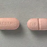 Zestril (Lisinopril [ lyse-in-oh-pril ])-ZESTRIL 130-5 mg-Pink-Oval