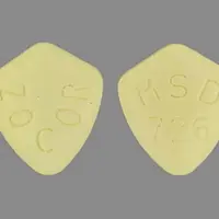 Zocor (Simvastatin [ sim-va-sta-tin ])-ZOCOR MSD 726-5 mg-Yellow-U-shape