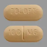 Zoloft (Sertraline [ ser-tra-leen ])-ZOLOFT 100 MG-100 mg-Yellow-Oval