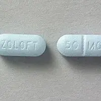 Zoloft (Sertraline [ ser-tra-leen ])-ZOLOFT 50 MG-50 mg-Blue-Oval