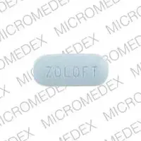 Zoloft (Sertraline [ ser-tra-leen ])-ZOLOFT 50 MG-50 mg-Blue-Oval