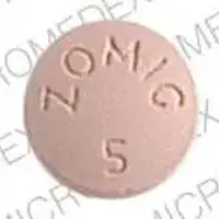 Zomig (Zolmitriptan (oral) [ zole-mi-trip-tan ])-ZOMIG 5-5 mg-Pink-Round