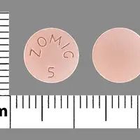 Zomig (Zolmitriptan (oral) [ zole-mi-trip-tan ])-ZOMIG 5-5 mg-Pink-Round