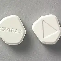 Zovirax (Acyclovir (oral) [ a-sye-klo-veer ])-ZOVIRAX Logo-400 mg-White-U-shape