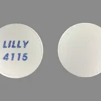 Zyprexa (Olanzapine (oral) [ oh-lanz-a-peen ])-LILLY 4115-5 mg-White-Round