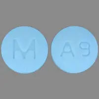 Amlodipine (Amlodipine [ am-loe-di-peen ])-M A9-5 mg-Blue-Round