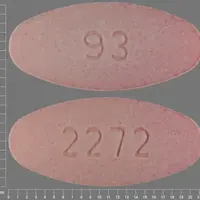 Amoxicillin and clavulanate potassium (Amoxicillin and clavulanate potassium [ am-ok-i-sil-in-klav-ue-lan-ate-poe-tas-ee-um ])-2272 93-400 mg / 57 mg-Pink-Oval