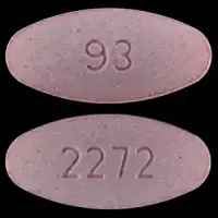 Amoxicillin and clavulanate potassium (Amoxicillin and clavulanate potassium [ am-ok-i-sil-in-klav-ue-lan-ate-poe-tas-ee-um ])-2272 93-400 mg / 57 mg-Pink-Oval