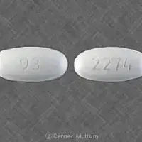 Amoxicillin and clavulanate (Amoxicillin and clavulanate potassium [ am-ok-i-sil-in-klav-ue-lan-ate-poe-tas-ee-um ])-93 2274-500 mg / 125 mg-White-Oval