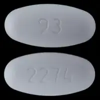 Amoxicillin and clavulanate potassium (Amoxicillin and clavulanate potassium [ am-ok-i-sil-in-klav-ue-lan-ate-poe-tas-ee-um ])-93 2274-500 mg / 125 mg-White-Oval