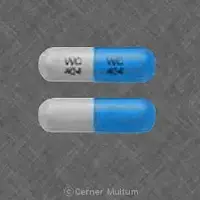 Ampicillin (Ampicillin (oral) [ am-pi-sil-in ])-WC 404 WC 404-500 mg-Blue & Gray-Capsule-shape