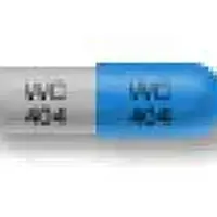 Ampicillin (Ampicillin (oral) [ am-pi-sil-in ])-WC 404 WC 404-500 mg-Blue & Gray-Capsule-shape