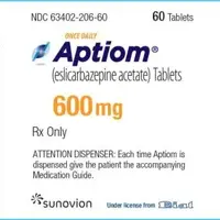 Aptiom (Eslicarbazepine [ es-li-kar-baz-e-peen ])-ESL 600-600 mg-White-Oval