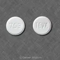 Atenolol (Atenolol [ a-ten-oh-lol ])-TEVA 753-100 mg-White-Round