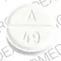 Atenolol (Atenolol [ a-ten-oh-lol ])-A 49 LL-50 MG-White-Round