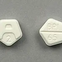 Ativan (Lorazepam [ lor-a-ze-pam ])-A 2 BPI 65-2 mg-White-Five-sided