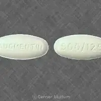 Augmentin (Amoxicillin and clavulanate potassium [ am-ok-i-sil-in-klav-ue-lan-ate-poe-tas-ee-um ])-AUGMENTIN 500/125-500 mg / 125 mg-White-Oval