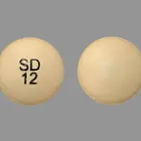 Austedo (Deutetrabenazine [ doo-tet-ra-ben-a-zeen ])-SD 12-12 mg-Beige-Round