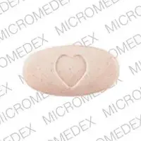 Avalide (Hydrochlorothiazide and irbesartan [ hye-droe-klor-oh-thye-a-zide-and-ir-be-sar-tan ])-2775 Heart logo-12.5 mg / 150 mg-Orange-Oval