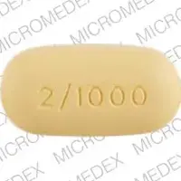 Avandamet (Metformin and rosiglitazone [ met-for-min-and-roe-zi-gli-ta-zone ])-gsk 2/1000-1000 mg / 2 mg-Yellow-Oval