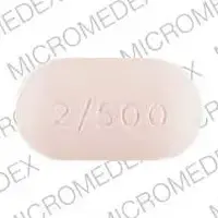 Avandamet (Metformin and rosiglitazone [ met-for-min-and-roe-zi-gli-ta-zone ])-gsk 2/500-500 mg / 2 mg-Pink-Oval