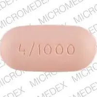 Avandamet (Metformin and rosiglitazone [ met-for-min-and-roe-zi-gli-ta-zone ])-gsk 4/1000-1000 mg / 4 mg-Pink-Oval