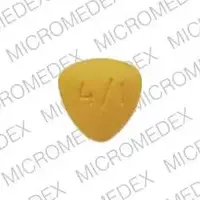 Avandaryl (Glimepiride and rosiglitazone [ glye-mep-ir-ide-and-roe-si-gli-ta-zone ])-gsk 4/1-1 mg / 4 mg-Yellow-Three-sided