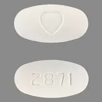 Avapro (Irbesartan [ ir-be-sar-tan ])-2871 Logo (Heart)-75 mg-White-Oval