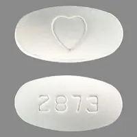 Avapro (Irbesartan [ ir-be-sar-tan ])-2873 Logo (Heart)-300 mg-White-Oval