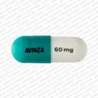 Avinza (Morphine [ mor-feen ])-AVINZA 60 mg 506-60 mg-Green / White-Capsule-shape