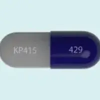 Azstarys (Dexmethylphenidate and serdexmethylphenidate)-KP415 429-dexmethylphenidate 7.8 mg / serdexmethylphenidate 39.2 mg-Blue & Gray-Capsule-shape