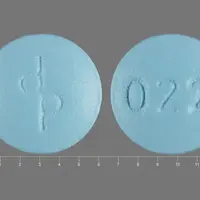 Azurette (Ethinyl estradiol and desogestrel [ eh-thih-nill-ess-tra-dye-ole-and-des-oh-jess-trel ])-dp 022-ethinyl estradiol 0.01 mg-Blue-Round