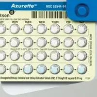 Azurette (Ethinyl estradiol and desogestrel [ eh-thih-nill-ess-tra-dye-ole-and-des-oh-jess-trel ])-WATSON P-inert-Green-Round