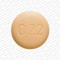 Benicar hct (Hydrochlorothiazide and olmesartan [ hye-droe-klor-oh-thye-a-zide-and-ol-me-sar-tan ])-SANKYO C22-12.5 mg / 20 mg-Yellow-Round