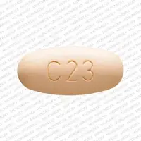 Benicar hct (Hydrochlorothiazide and olmesartan [ hye-droe-klor-oh-thye-a-zide-and-ol-me-sar-tan ])-SANKYO C23-12.5 mg / 40 mg-Yellow-Oval